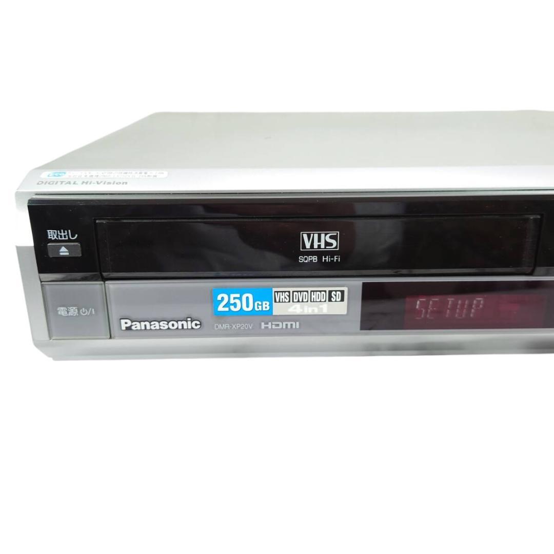 美品☆パナソニック DMR-XP20V HDD内蔵VHS一体型DVDレコーダー
