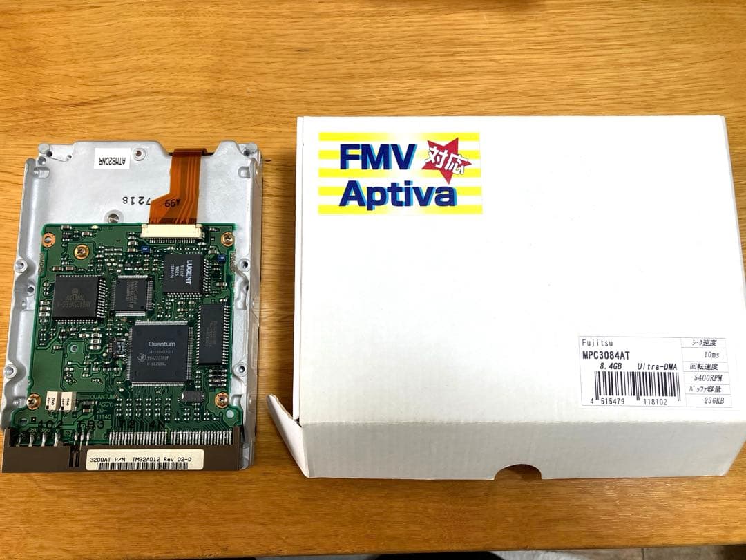内蔵型ハードディスクドライブ Fujitsu MPC3084AT ATA-3 8.4GB