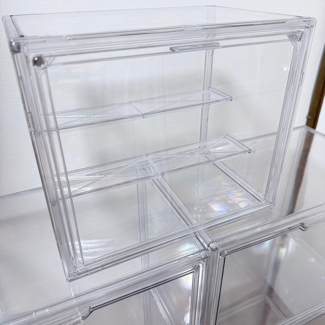 3COINS⭐︎スリコ⭐︎2WAYマルチクリアボックスワイド 6個⭐︎おまけ付き