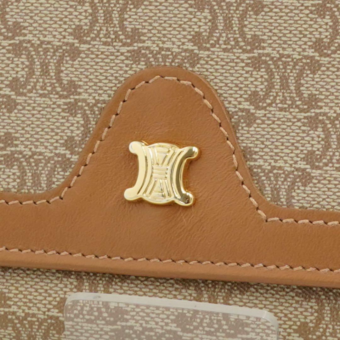 ✨極上美品✨　セリーヌ　長財布　マカダム　がま口　PVC レザー　ブラウン