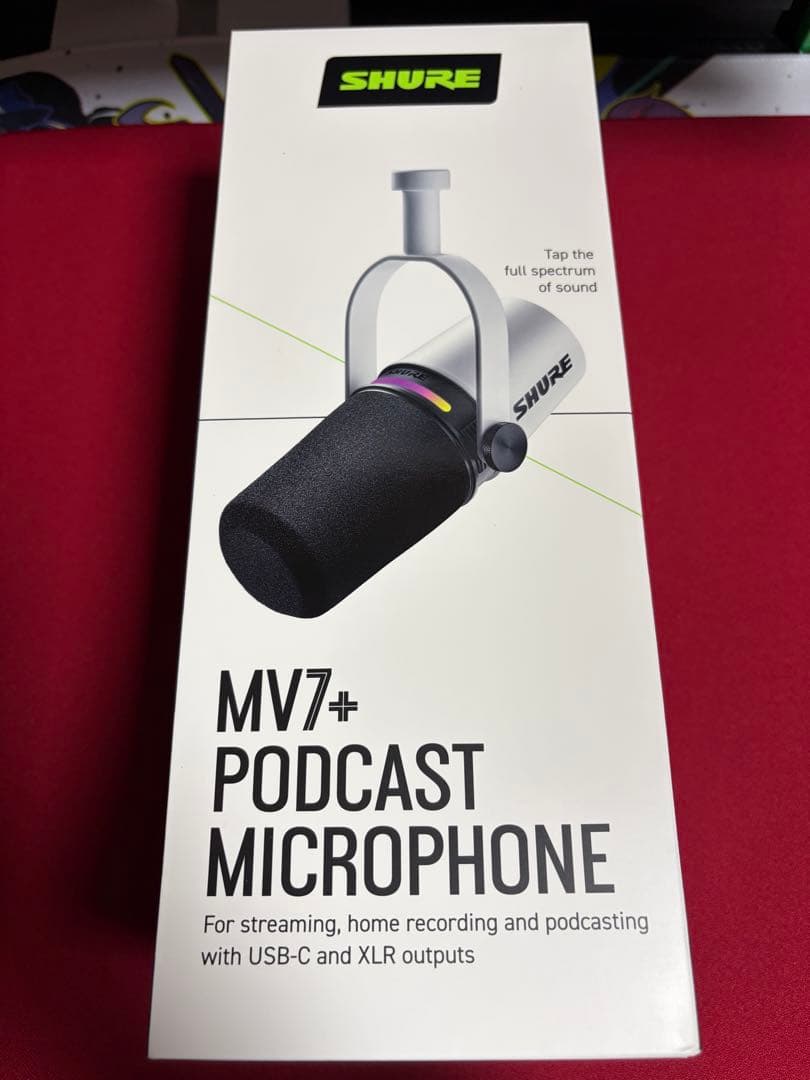 m*t様 SHURE MV7+ポッドキャストマイクロホン