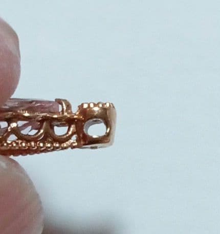 ひ*ん様 K10 モルガナイト ダイヤモンド ネックレストップ