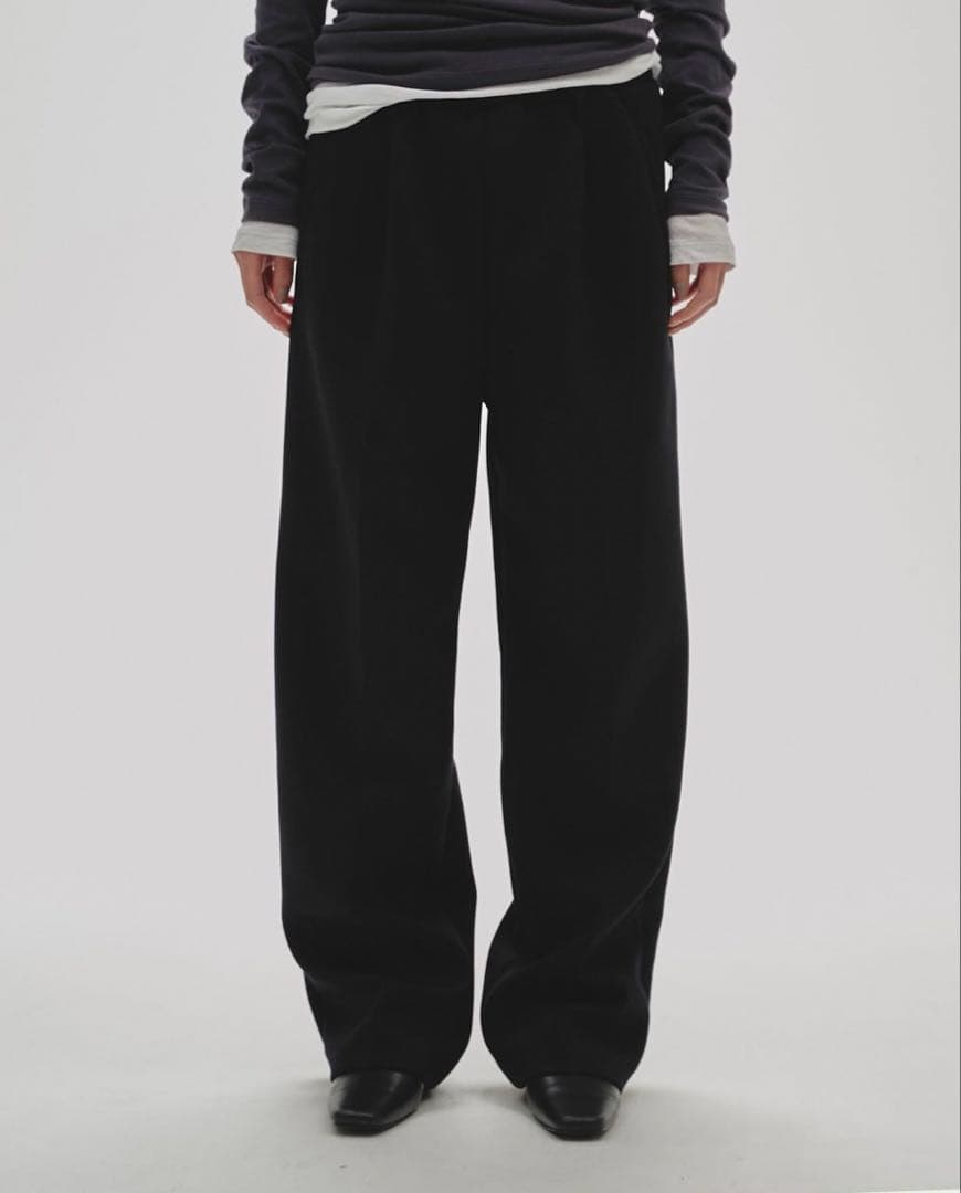 Todayful Cushion Easy Trousers 36 黒