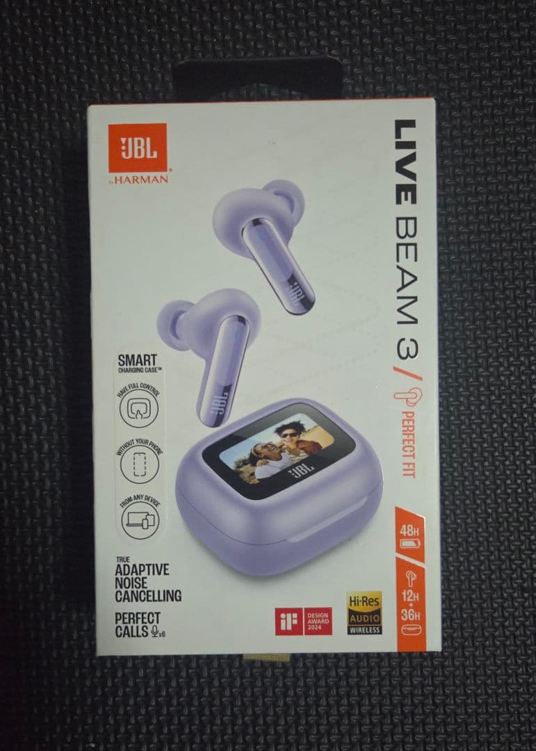 【新品未使用品】JBL イヤホン LIVE BEAM 3 パープル