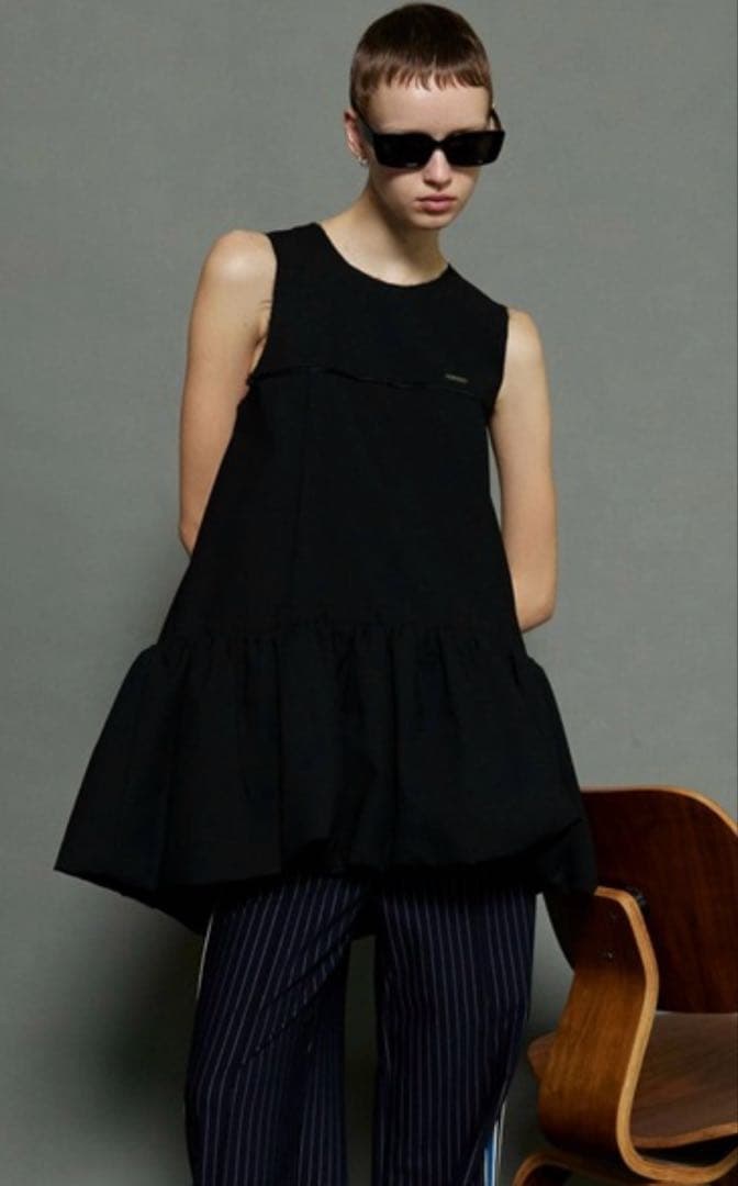 MAISON SPECIAL 美品　バルーンチュニック ブラック