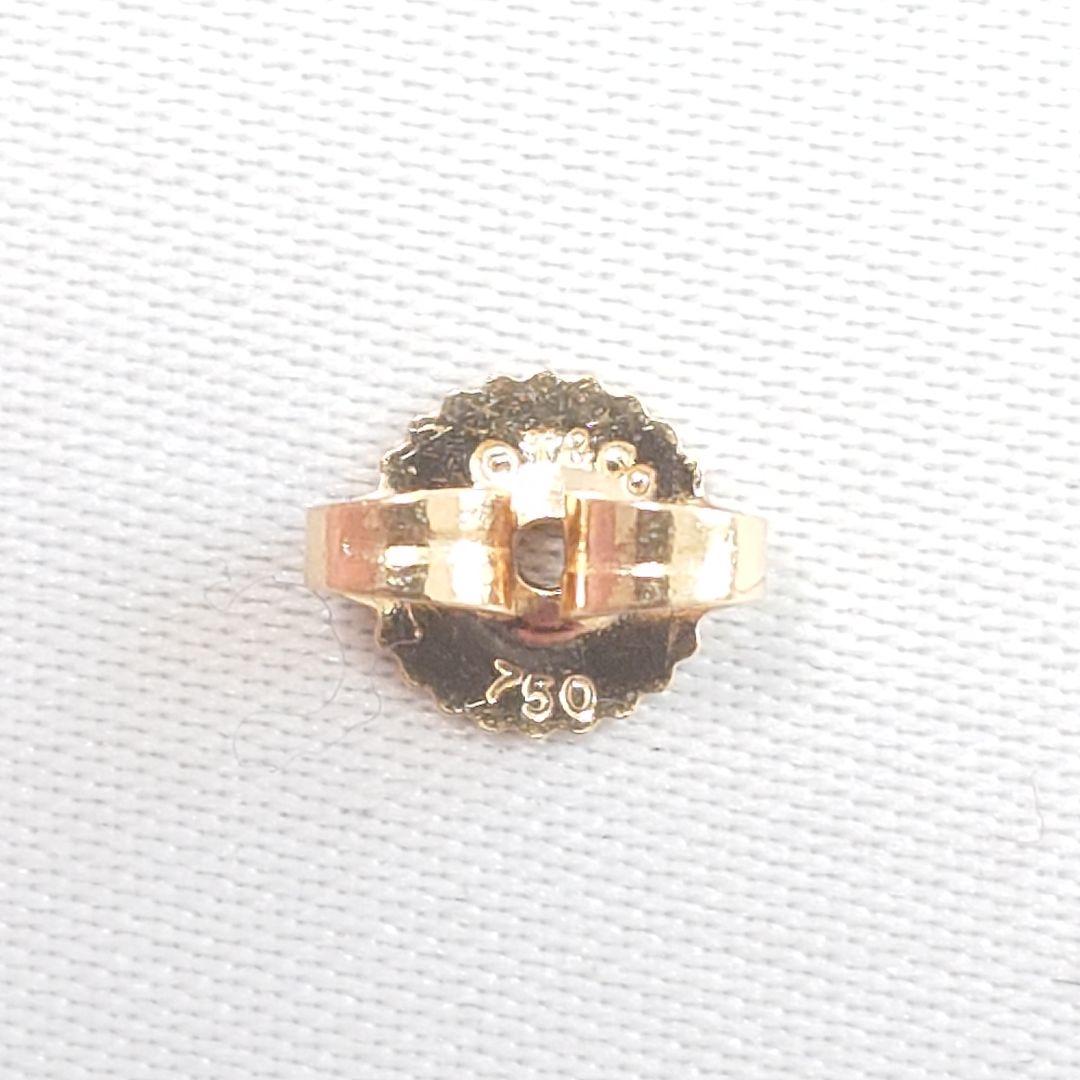 【美品】ティファニー K18 バイザヤード ダイヤ ピアス 片耳用 7033