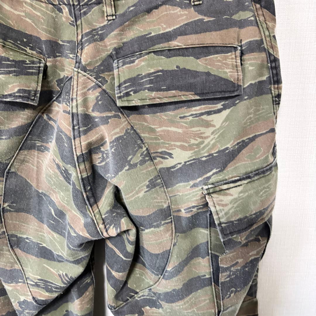 80s 米軍 タイガーストライプ カーゴパンツ 32 実物　官給品