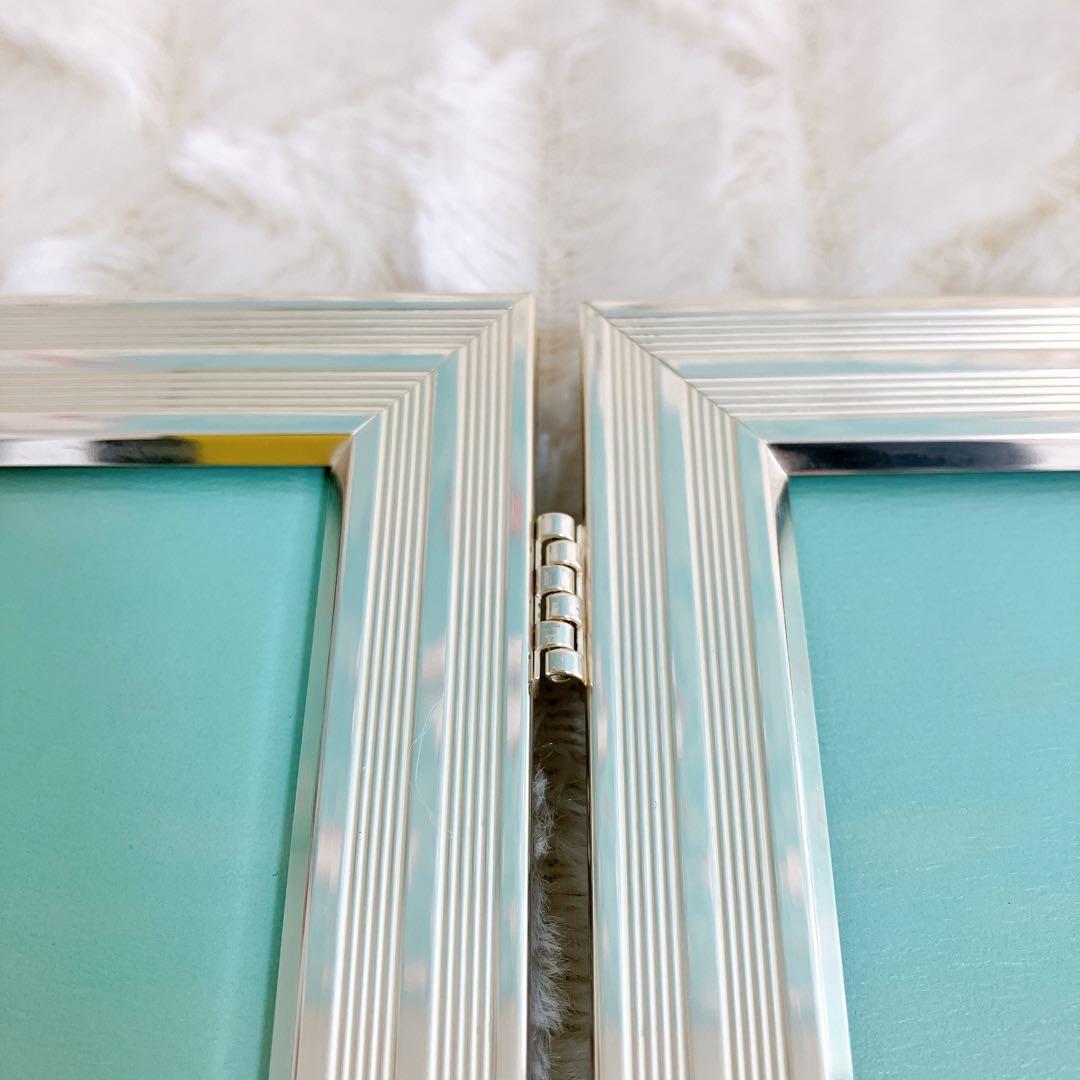 【希少✨】クリストフル　フォトフレーム　写真立て　2つ折り　ダブルフレーム