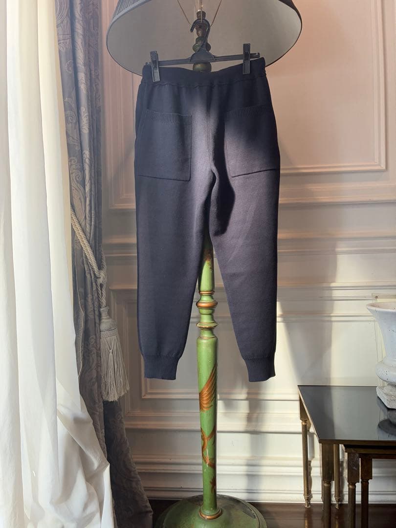 ドゥロワー2ネイビーカシミヤスエット