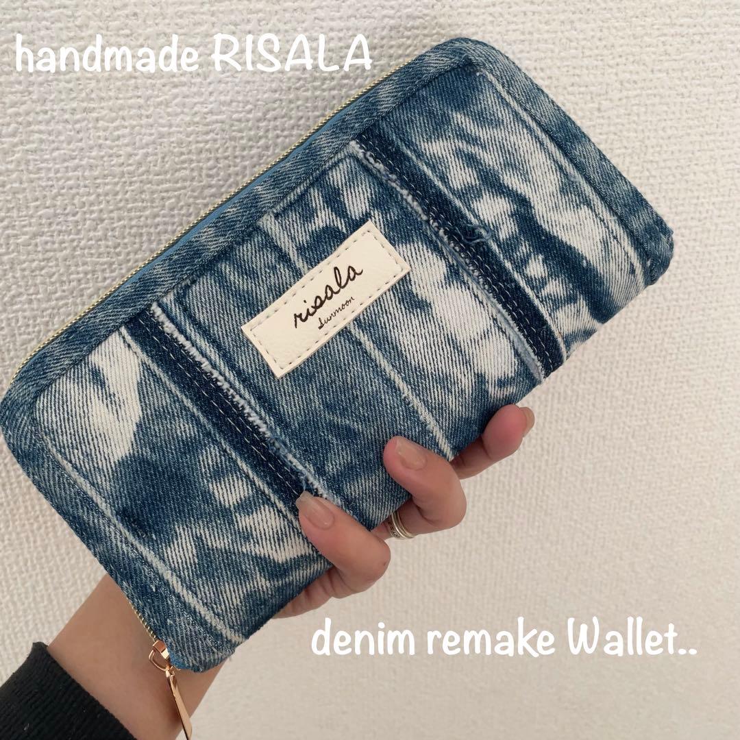 ともとも デニム リメイク 長財布