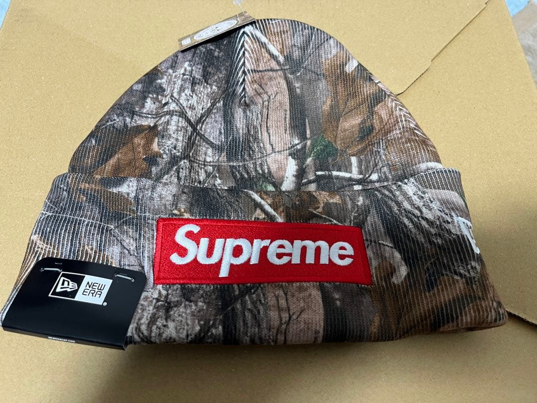 supreme☆new era box logo beanie☆realtree