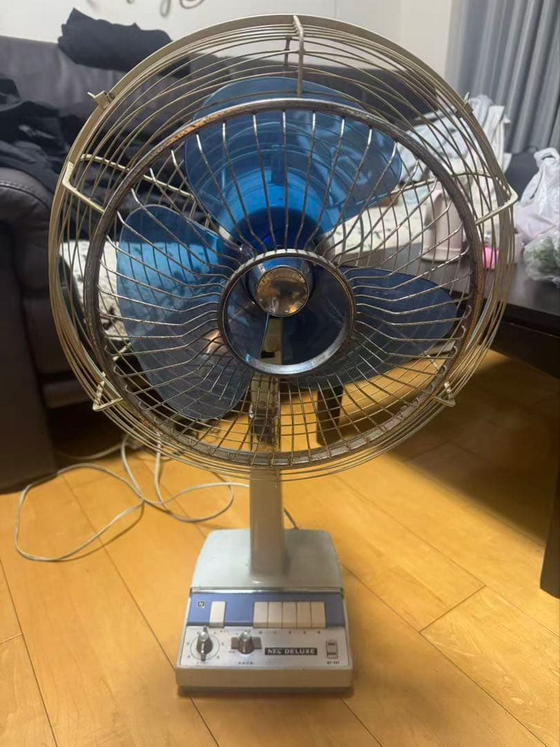 昭和レトロ NEC DELUXE 扇風機　NF-34T　30ｃｍ　【簡単動作ＯＫ