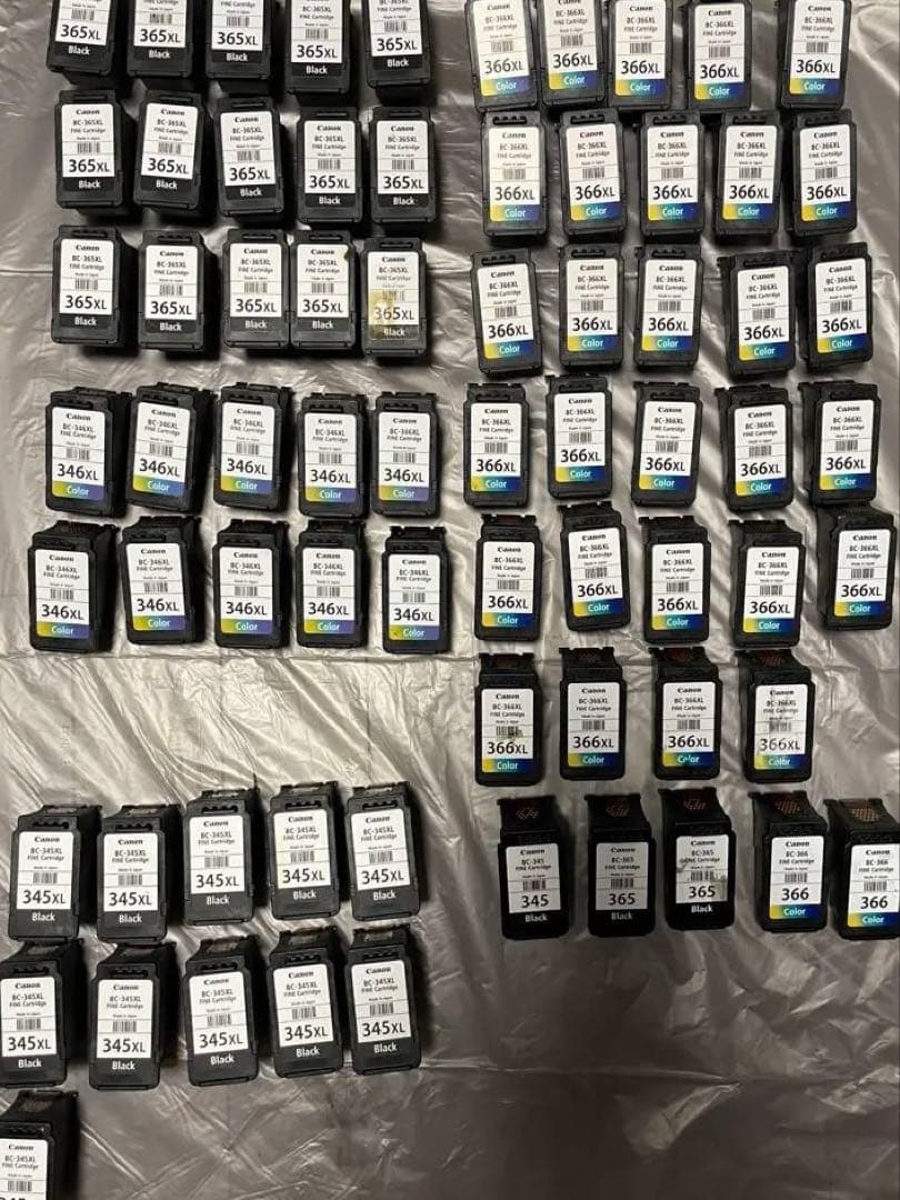 使用済み Canonインクカートリッジ 70個まとめ売り (純正品 )