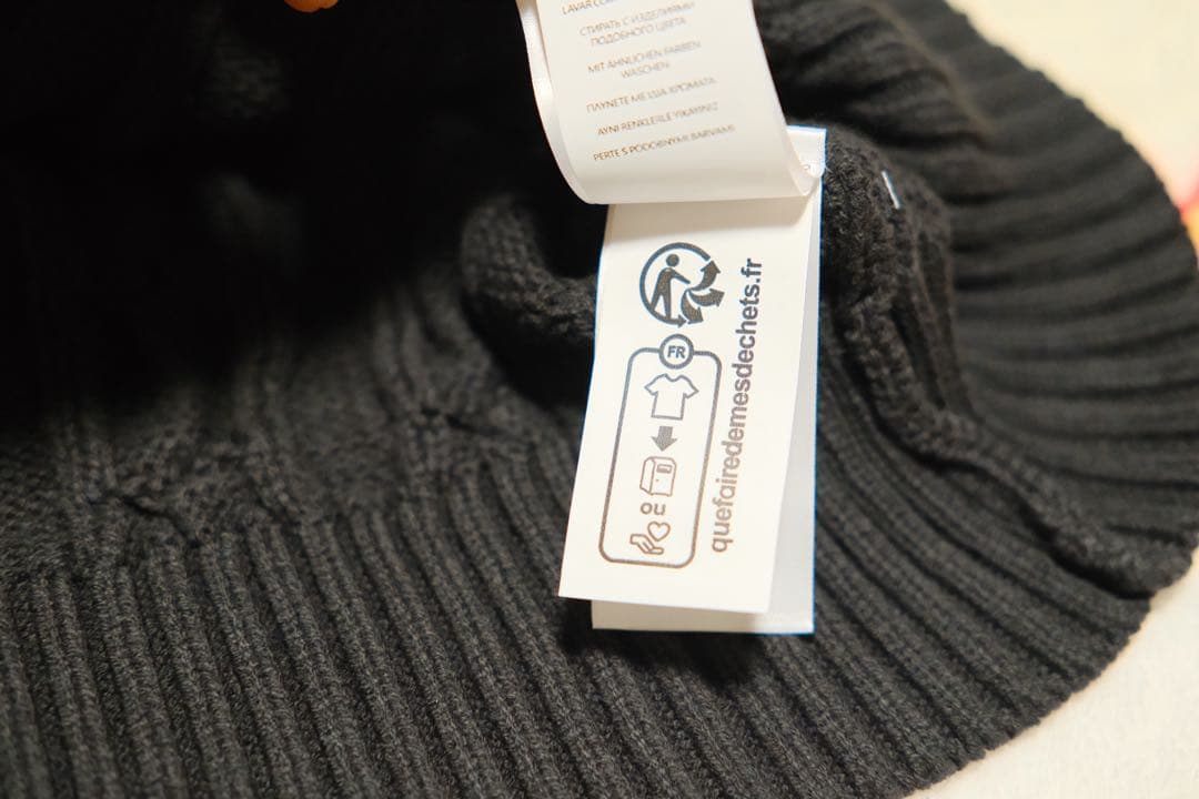 POLO ラルフローレン ハーフジップ ニット ブラック XL