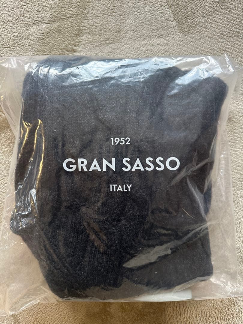 GRAN SASSO ケーブル編 タートルネック ミドルゲージ　新品　50