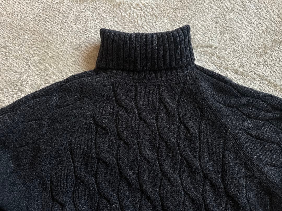 GRAN SASSO ケーブル編 タートルネック ミドルゲージ　新品　50