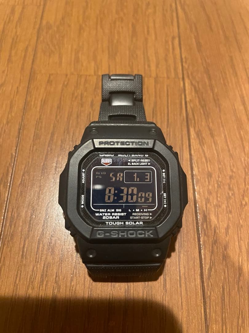 CASIO G-SHOCK 3159＊JA メタルバンド 黒　ソーラー　電波時計