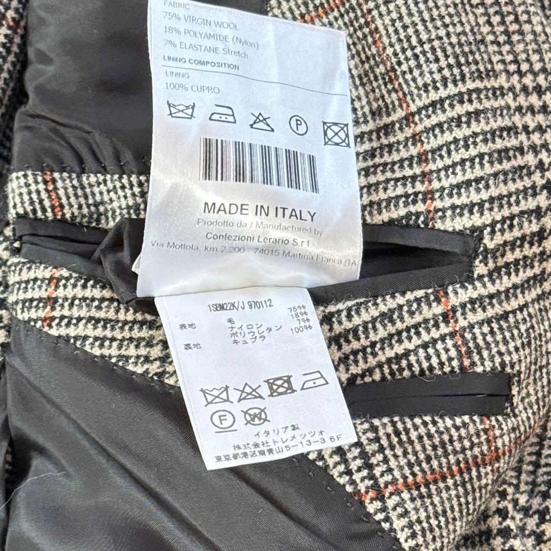 美品 近年 タリアトーレ ビームス別注 千鳥格子 ジャケット 46