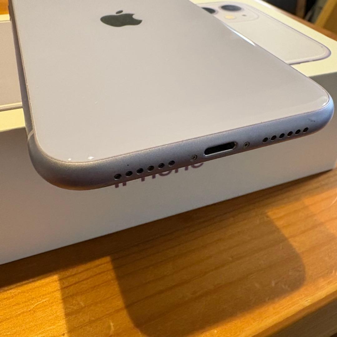 【美品】iPhone11 パープル 128GB SIMフリー