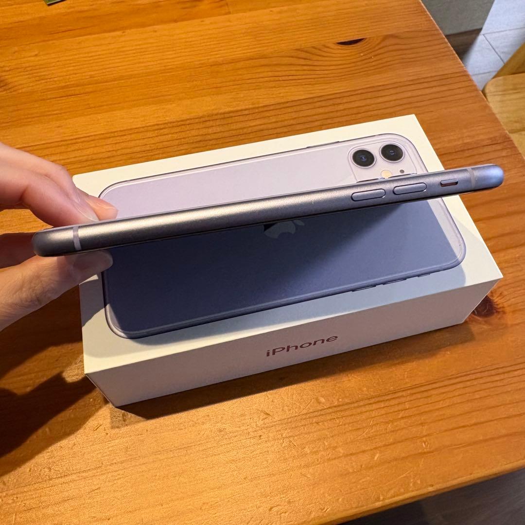 【美品】iPhone11 パープル 128GB SIMフリー