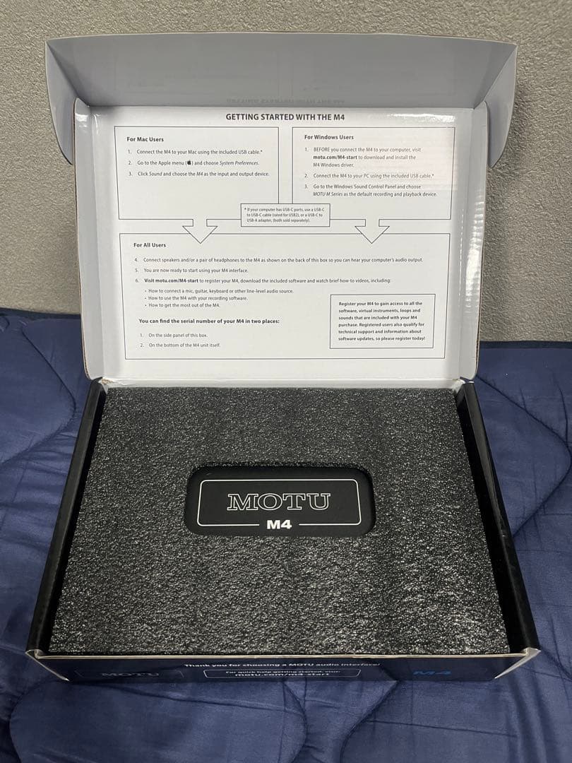 MOTU M4オーディオインターフェース