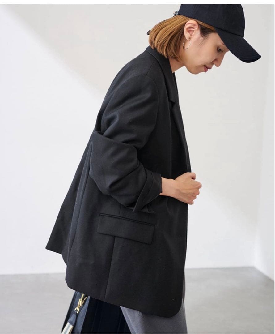 未使用 フラノテーラードジャケット38