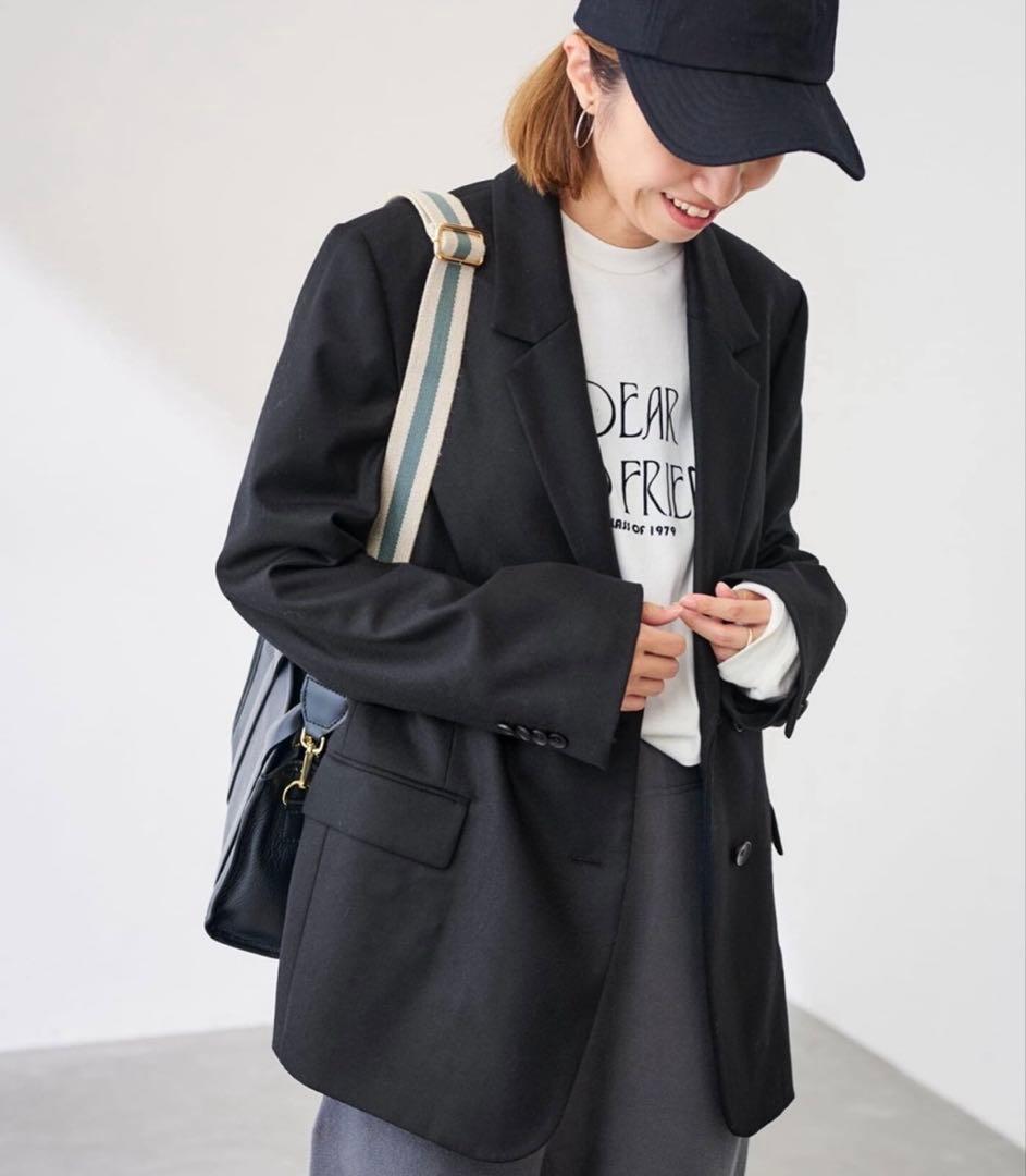 未使用 フラノテーラードジャケット38