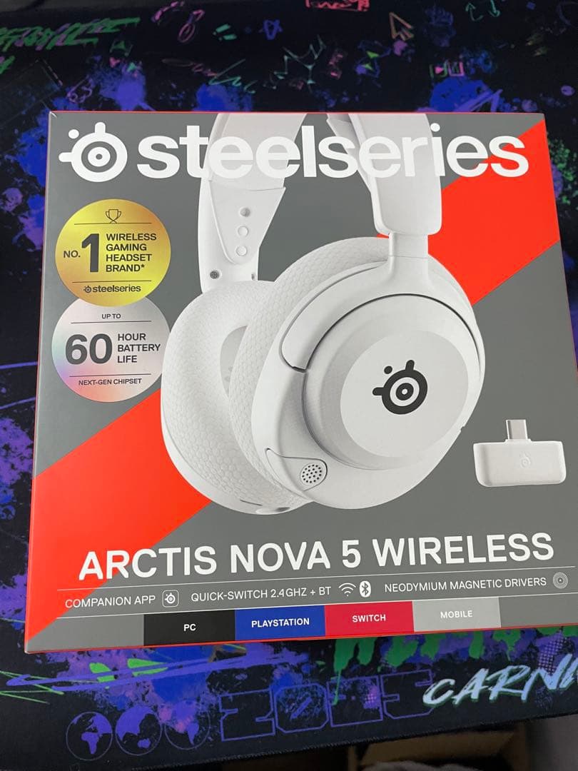 SteelSeries Arctis Nova 5 white ワイヤレス