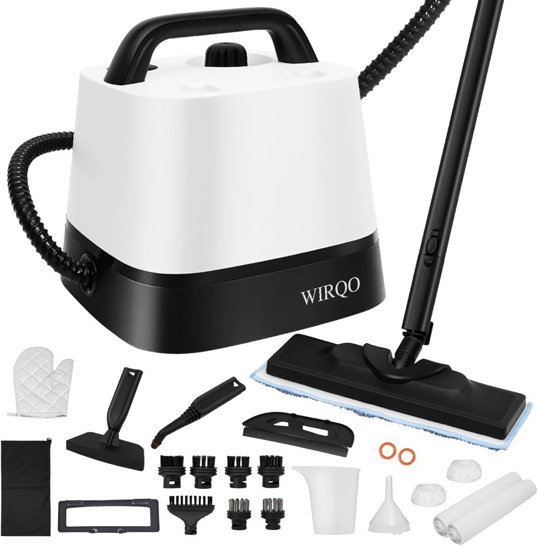 【スチームクリーナー】24個のアタッチメント付き 多目的スチームモップ 150℃