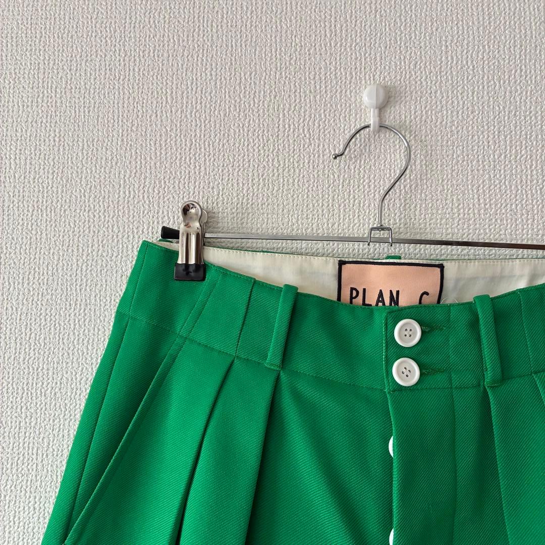 【SALE-極美品】PLAN C グリーンショートパンツ size 36