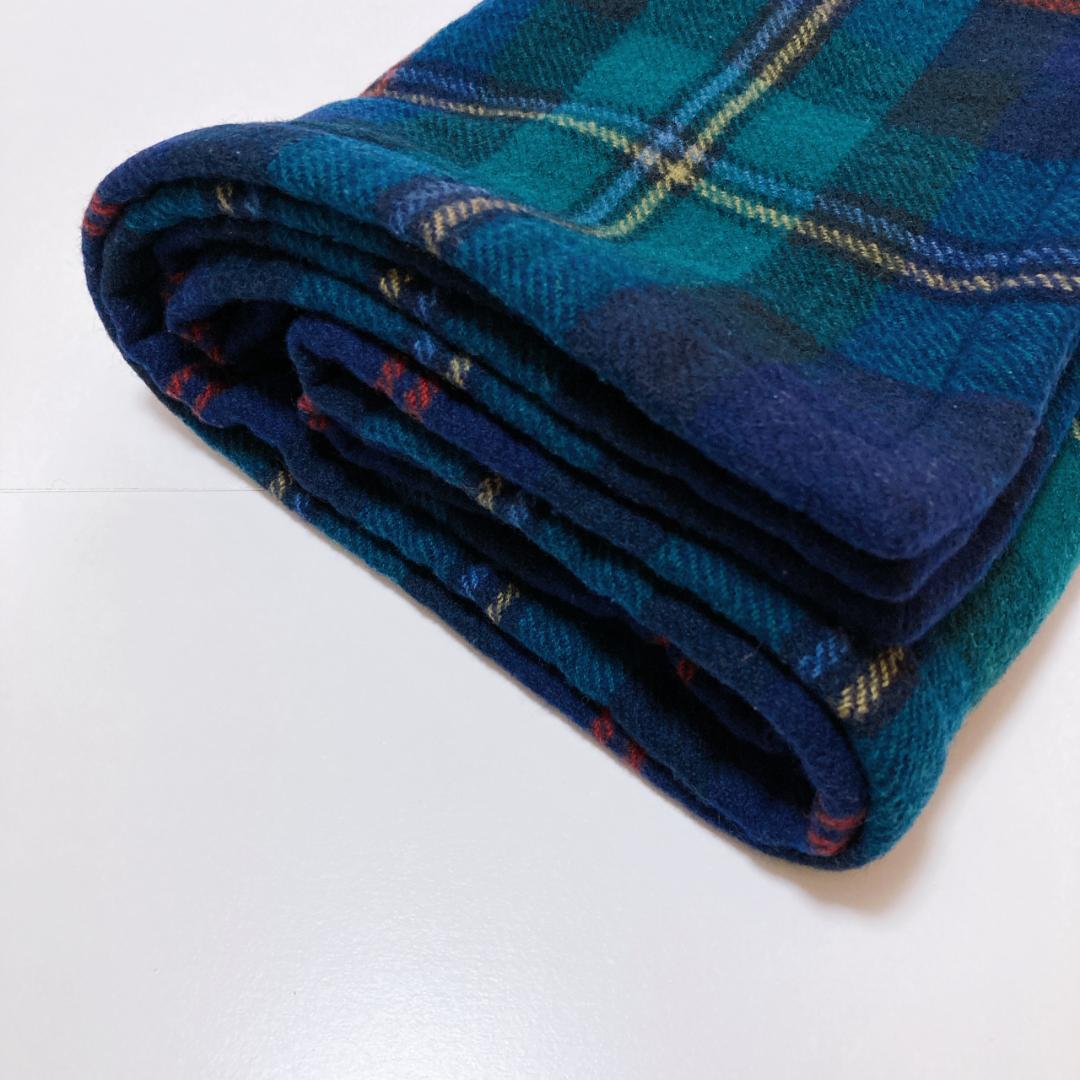 【新品】Ralph Lauren ラルフローレン チェック柄ひざ掛け ウール