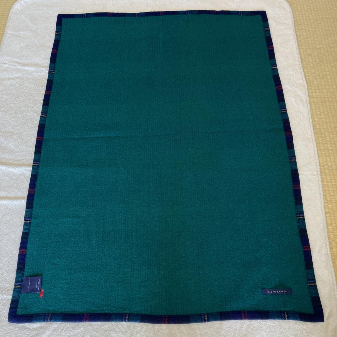 【新品】Ralph Lauren ラルフローレン チェック柄ひざ掛け ウール