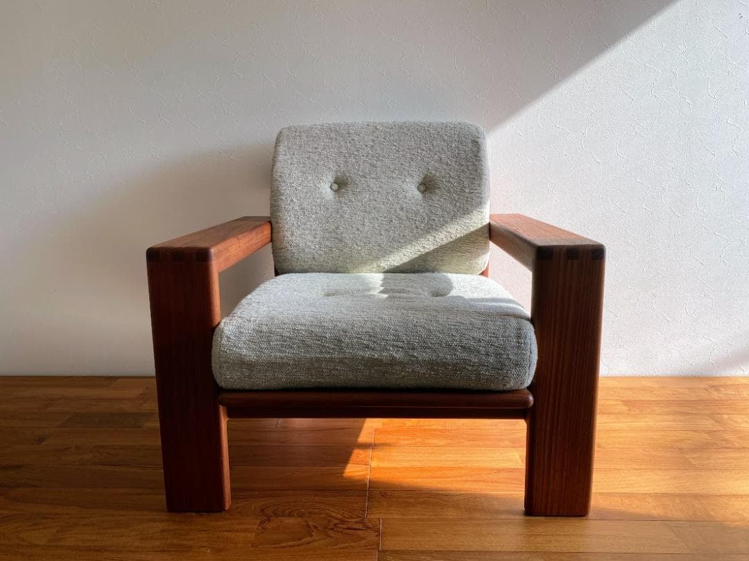 1970s ヴィンテージ KOSUGA コスガ チーク シングルソファ 仕上済