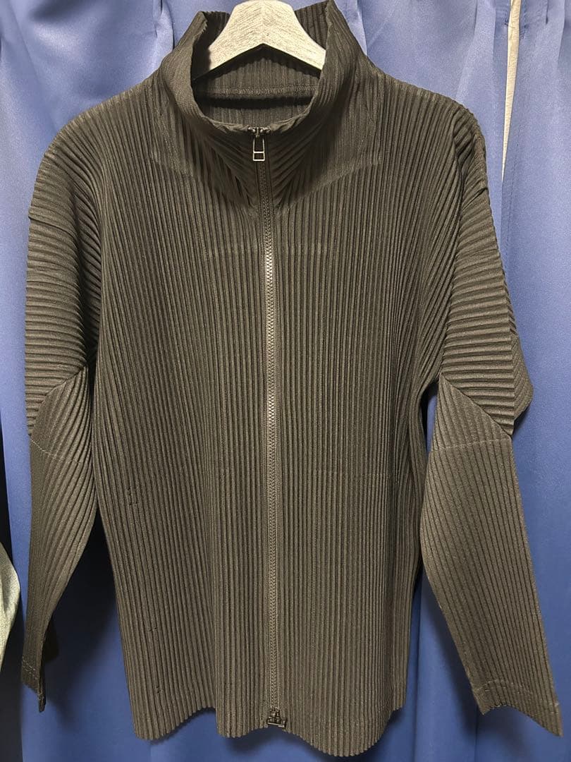 homme plisse issey miyake ジップアップ 2 黒
