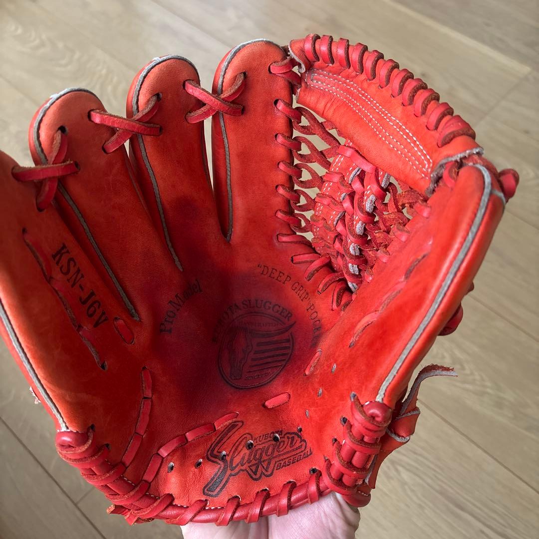 久保田スラッガー KSN-J6V オレンジ 軟式グローブ