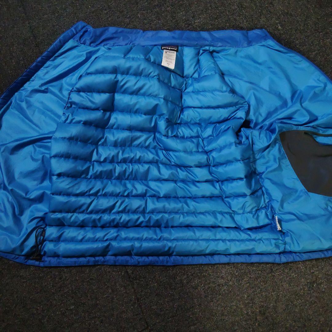 だ*い様 patagonia ダウンベスト L 青