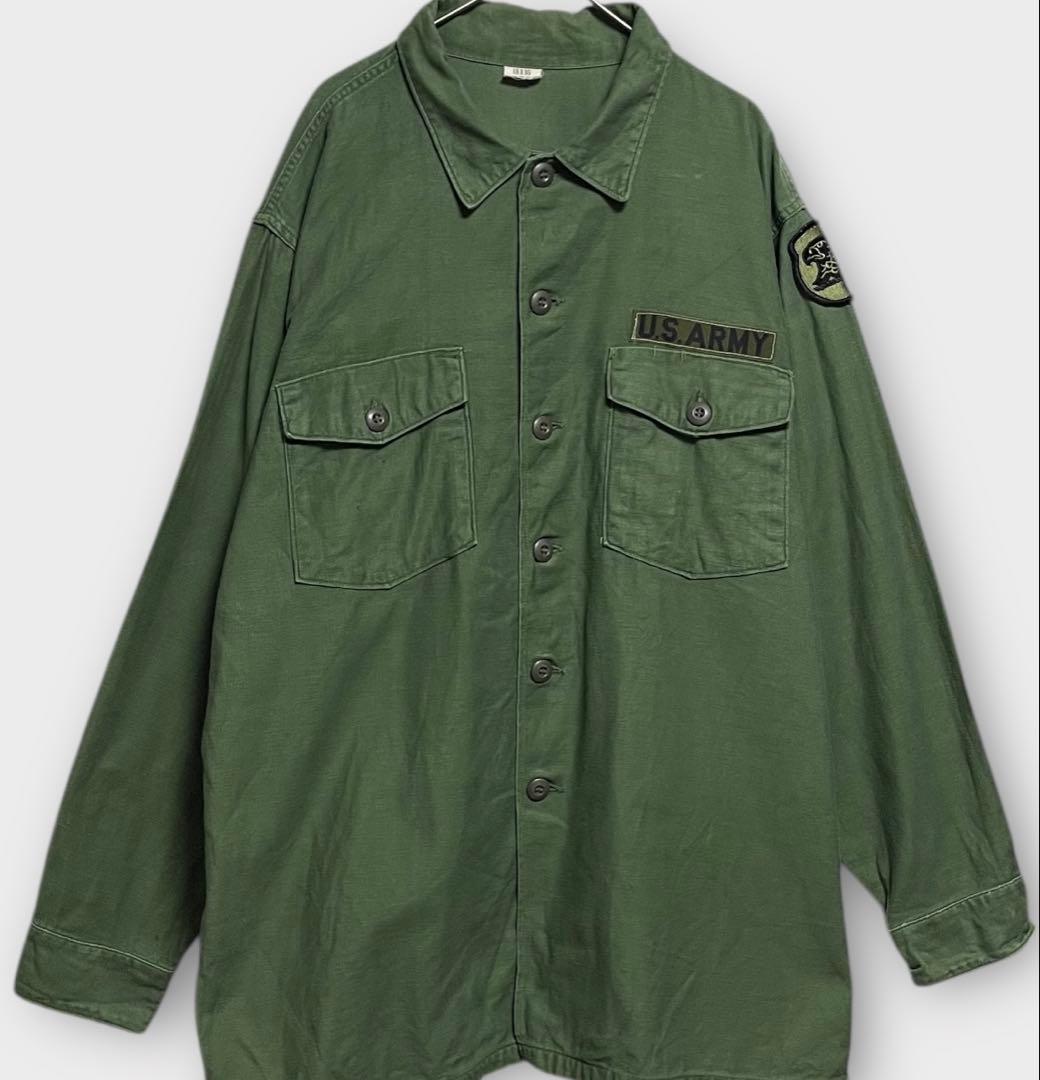 60s OG-107 希少サイズ「18」 ミリタリー シャツ ジャケット