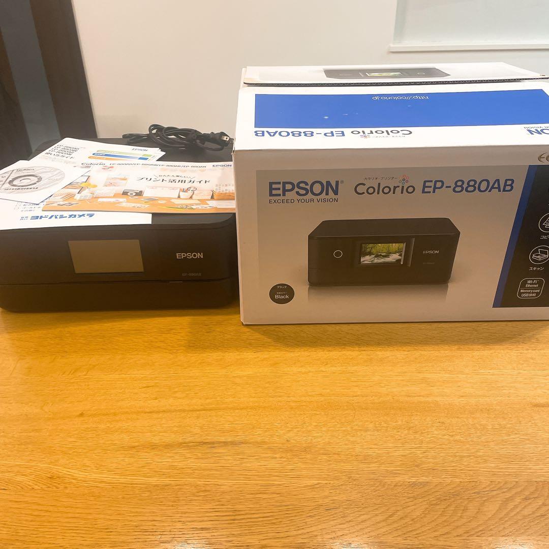 EPSON 多機能プリンター ブラック　EP-880AB