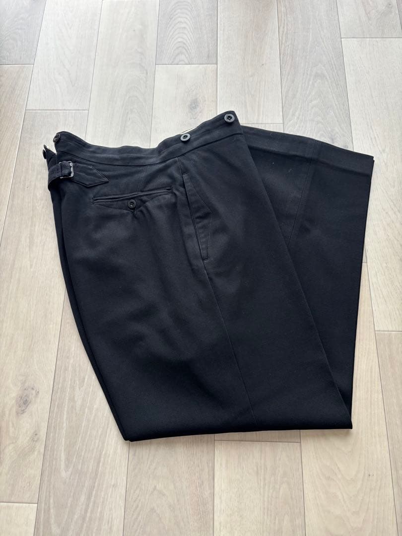 40sヴィンテージ 古着 フレンチ ウールパンツ スラックス ビンテージ ユーロ