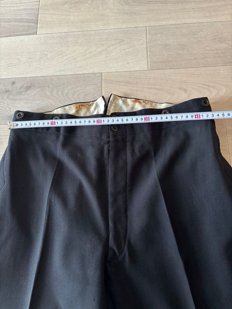 40sヴィンテージ 古着 フレンチ ウールパンツ スラックス ビンテージ ユーロ