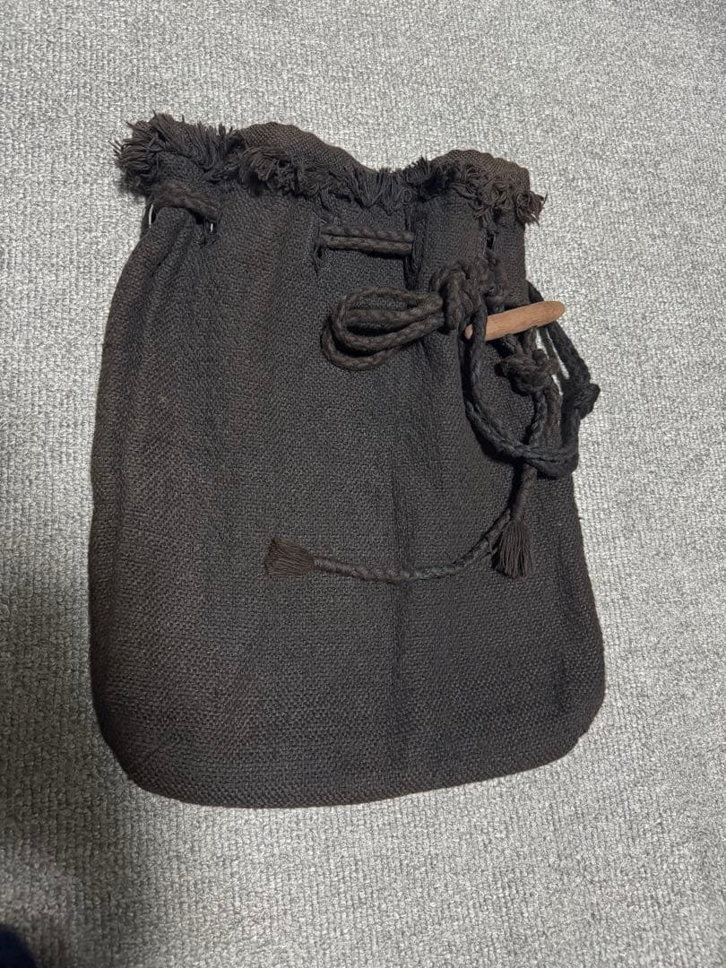 イッセイミヤケ　筆タグ　巾着バッグ