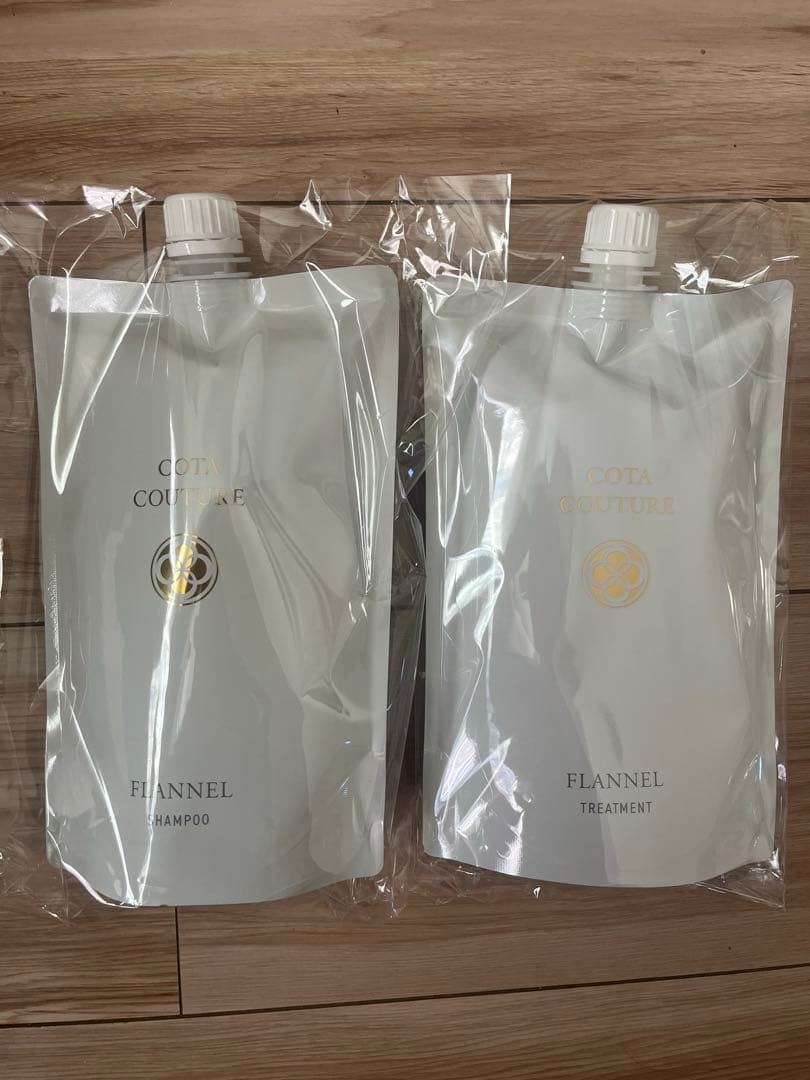コタクチュールフランネルシャンプー 550ml& トリートメン550g詰替セット