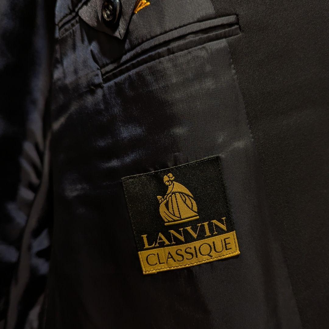 LANVIN ダブルブレスト テーラードジャケット ブラック 金ボタン
