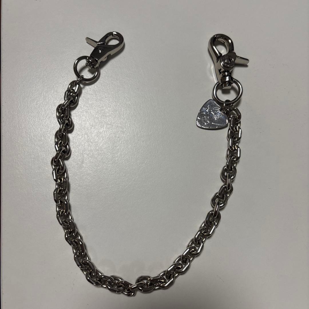 ウォレットチェーン ステンレススチール ハート型チャーム