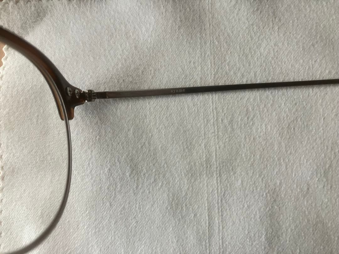 ayame アヤメ メガネフレーム BEANIE47 日本製 ビーニー ブラウン