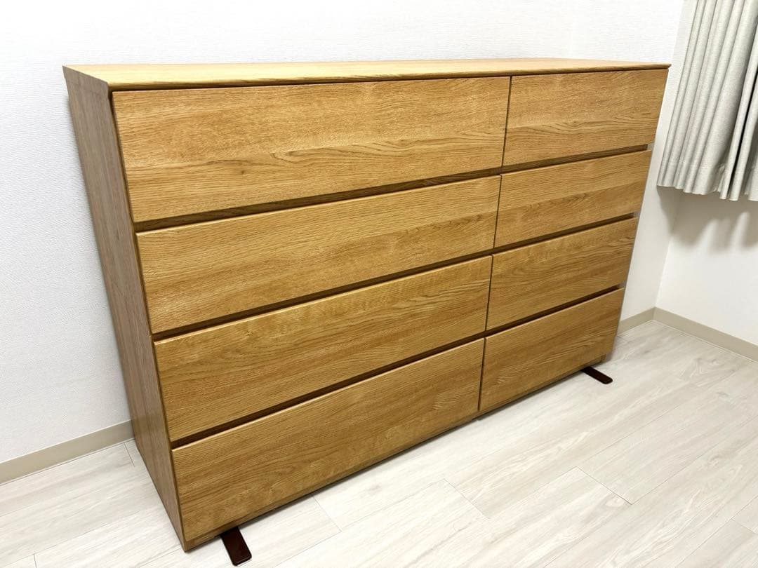 ニトリ　ローチェスト(クエス140-4LC LBR)