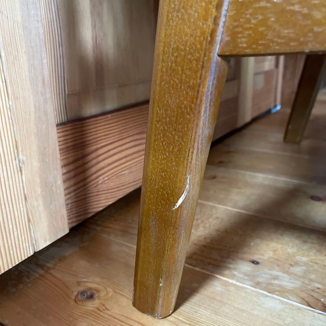 カリモク60 Kチェア 座面破れあり