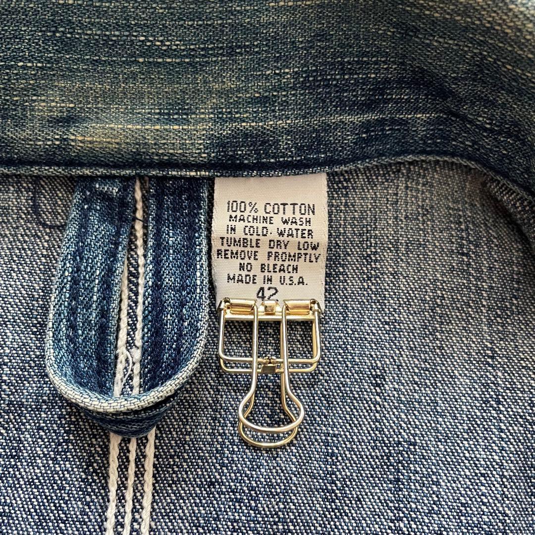 縦落ち◎ USA製 MAHAGAMAGE デニムカバーオール 007 KGBR