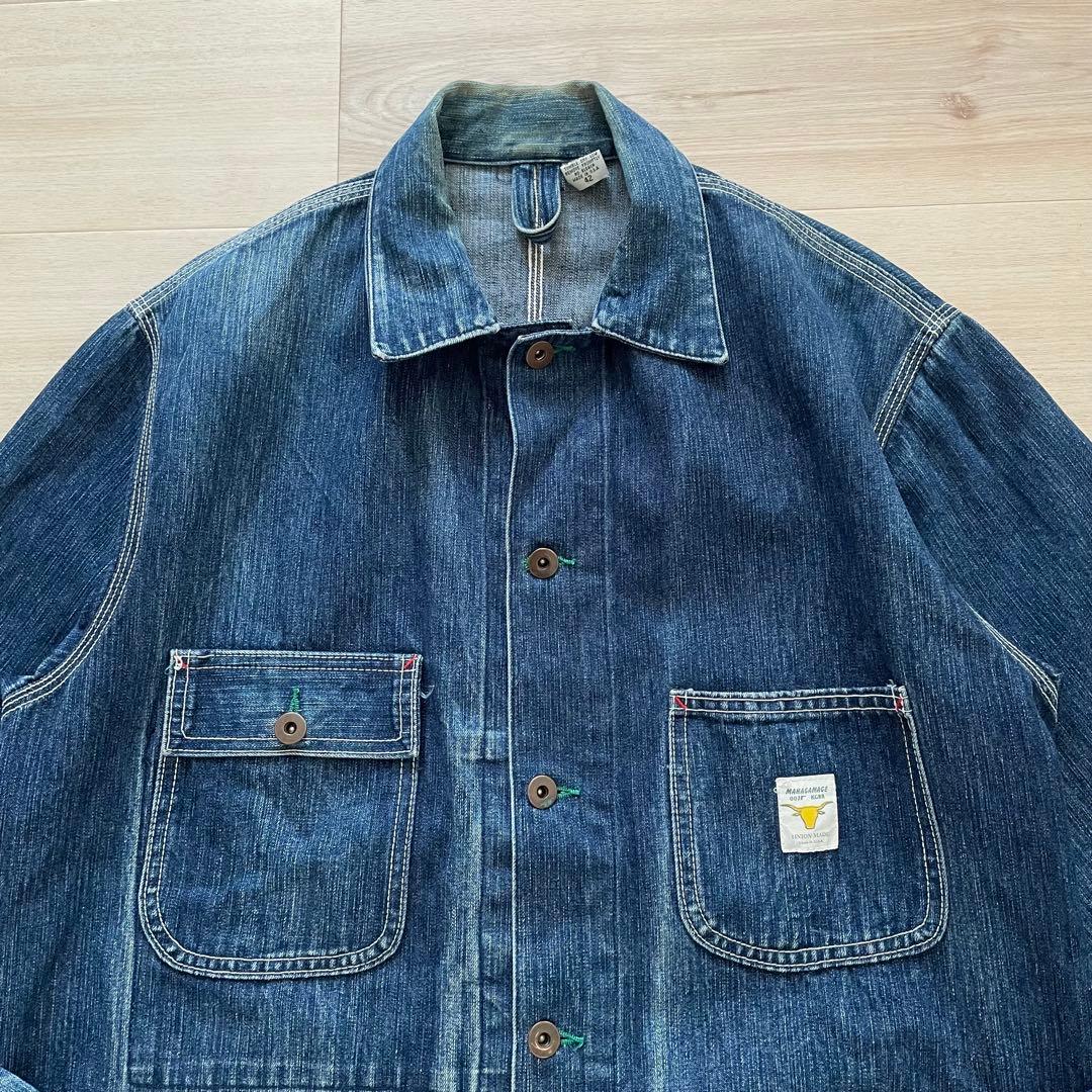 縦落ち◎ USA製 MAHAGAMAGE デニムカバーオール 007 KGBR
