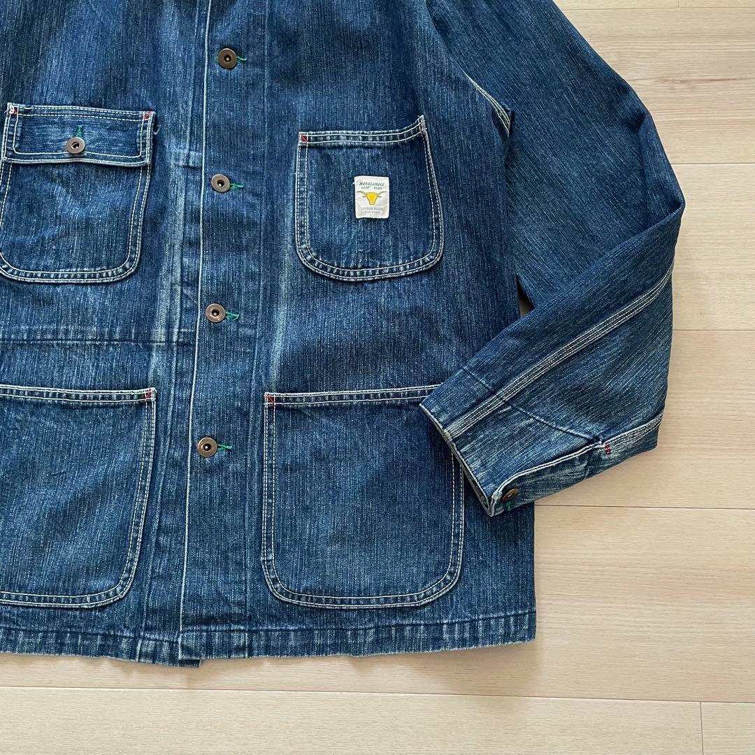 縦落ち◎ USA製 MAHAGAMAGE デニムカバーオール 007 KGBR